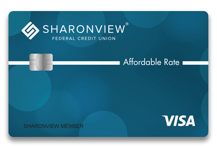 Affordable Rate Visa for a lower rate Front of Affordable Rate Visa Card